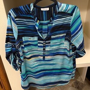 Calvin Klein Multicolor Striped Blouse